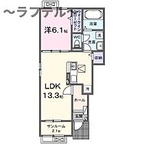 埼玉県入間市大字上藤沢335-1（賃貸アパート1LDK・1階・50.01㎡） その2