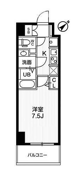 埼玉県所沢市西所沢1丁目(賃貸マンション1K・6階・24.96㎡)の写真 その2