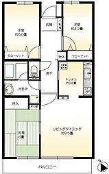 東建ニューハイツ北鴻巣 3LDKの間取図画像