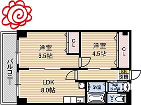 大阪府守口市寺方錦通3丁目（賃貸マンション2LDK・2階・42.00㎡） その2