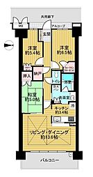 ローレルコート西大寺国見町壱番館 3SLDKの間取図画像
