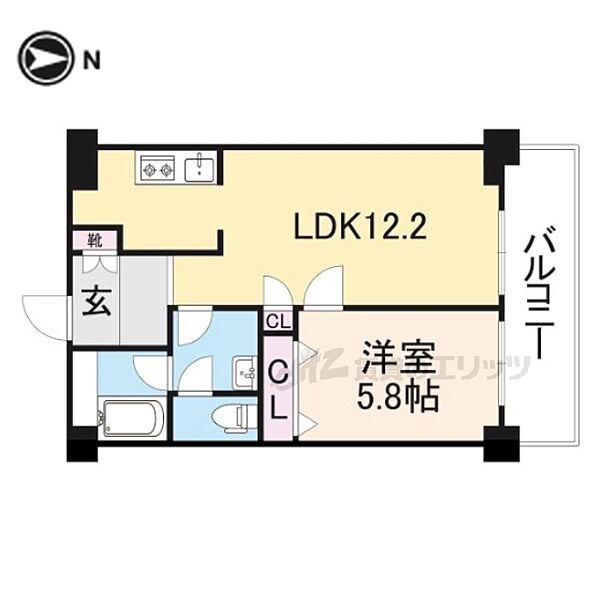 アルファグランデ 411｜奈良県奈良市大宮町6丁目(賃貸マンション1LDK・4階・50.76㎡)の写真 その2