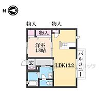 プレールII 202 ｜ 奈良県橿原市土橋町（賃貸アパート1LDK・2階・42.42㎡） その2