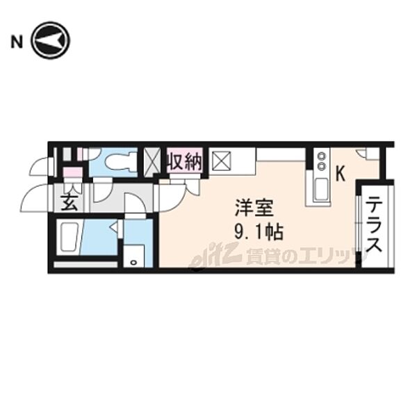 レオネクストノーム 102｜奈良県香芝市瓦口(賃貸アパート1R・1階・26.50㎡)の写真 その2