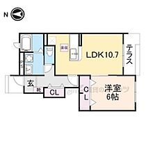 フォーシーズン W101 ｜ 奈良県香芝市真美ケ丘1丁目（賃貸アパート1LDK・1階・44.24㎡） その2