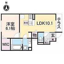 奈良県香芝市下田東2丁目（賃貸アパート1LDK・1階・40.69㎡） その2