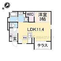 フラワーコート 103 ｜ 奈良県香芝市西真美2丁目（賃貸アパート1LDK・1階・36.67㎡） その2