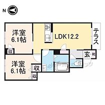 奈良県大和高田市大字市場（賃貸アパート2LDK・1階・54.36㎡） その1