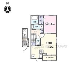 エレガンス ハーモニー 1LDKの間取図画像
