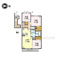 セレッソパティオ3 3LDKの間取図画像