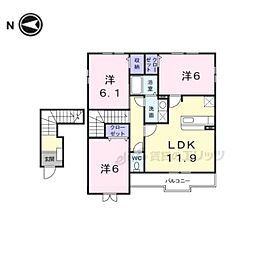 ファインヴィラC 3LDKの間取図画像