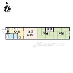 CanopusKashihara 3Kの間取図画像