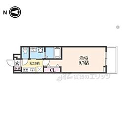 メゾン リアリIII 1Kの間取図画像