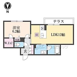 シャーメゾンGrace 1LDKの間取図画像