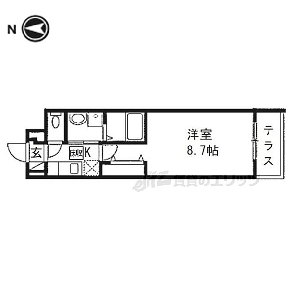 ＲＥＬＡ　ＦＯＲＴ 105｜奈良県桜井市大字戒重(賃貸アパート1K・1階・28.87㎡)の写真 その2