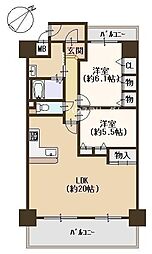 ユニライフ堺・宿院 2LDKの間取図画像