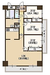 ファミール堺パート2 3LDKの間取図画像