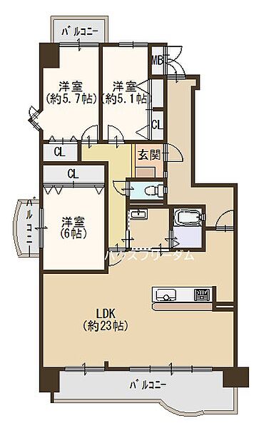 間取りを拡大表示