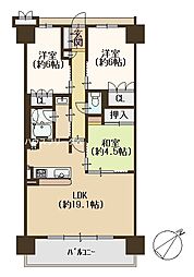 シャルマンフジ新金岡ラ・プラス 3LDKの間取図画像