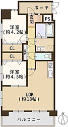 間取図画像 2LDK