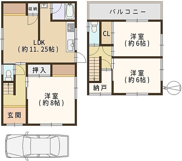 間取りを拡大表示