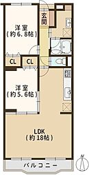 間取図画像 2LDK