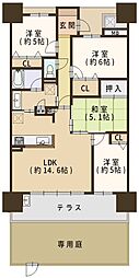 松原天美アーバンコンフォート 4LDKの間取図画像