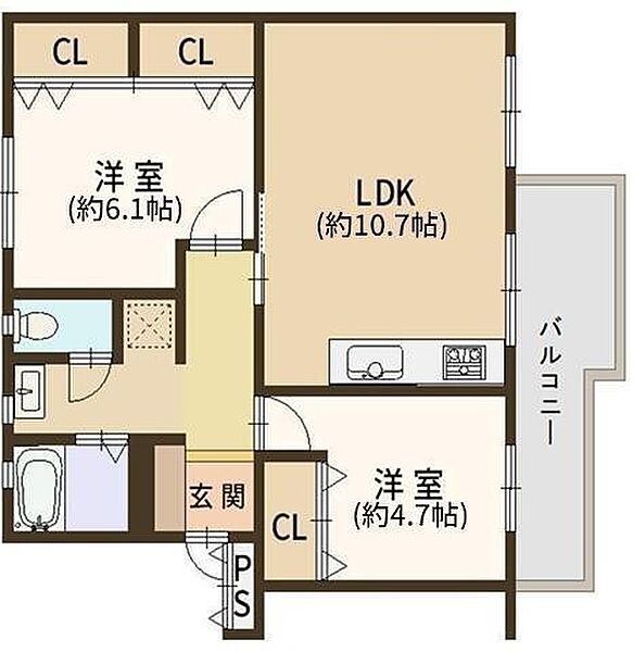 間取りを拡大表示