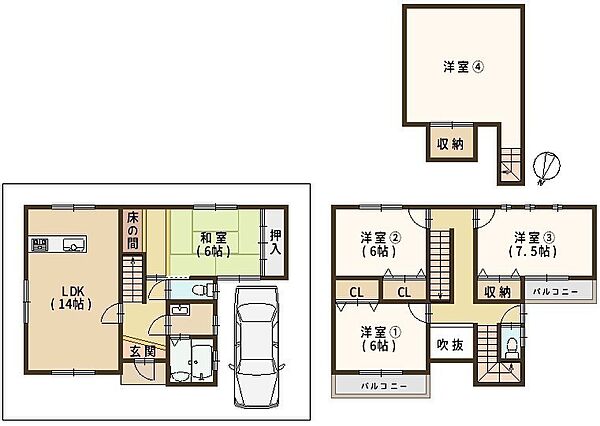 間取りを拡大表示