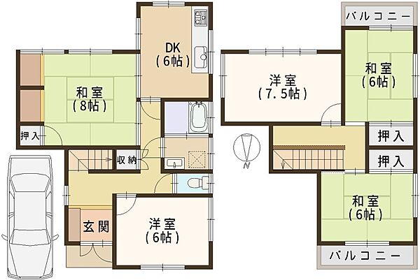間取りを拡大表示