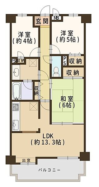 間取りを拡大表示