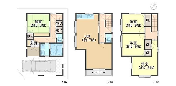 間取りを拡大表示