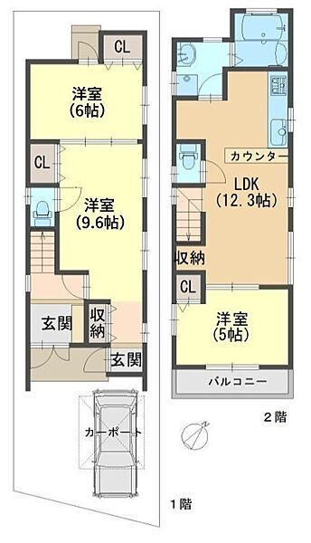 間取りを拡大表示