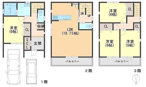間取りを拡大表示