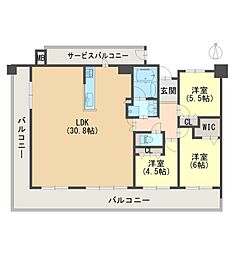 エスリード茨木川端通り 3LDKの間取図画像