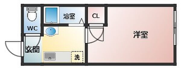 ハイツ若草 ｜大阪府羽曳野市誉田3丁目(賃貸アパート1K・1階・17.32㎡)の写真 その2