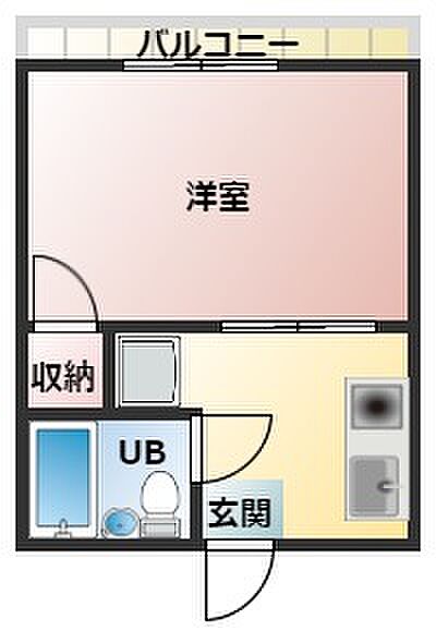 シティハイム・シャルム ｜大阪府富田林市若松町2丁目(賃貸アパート1K・2階・18.00㎡)の写真 その2