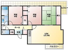 エミネンス白鳥  ｜ 大阪府羽曳野市白鳥1丁目（賃貸マンション3LDK・5階・67.72㎡） その2