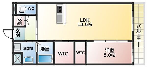 PARTIRE（パルティーレ） ｜大阪府松原市田井城4丁目(賃貸マンション1LDK・3階・49.00㎡)の写真 その2