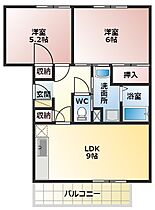 サンガーデン北川I  ｜ 大阪府松原市大堀2丁目（賃貸マンション2LDK・3階・50.89㎡） その2