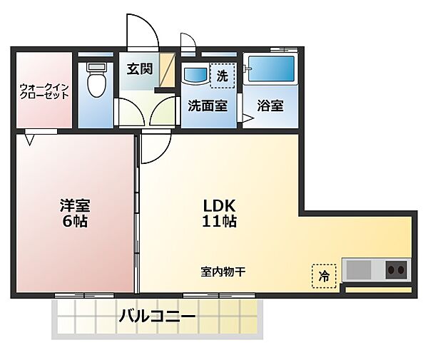 サンハイム法善寺 ｜大阪府柏原市法善寺2丁目(賃貸アパート1LDK・1階・40.46㎡)の写真 その2