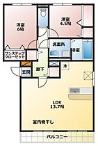 スウィート松本  ｜ 大阪府羽曳野市古市（賃貸アパート2LDK・1階・61.07㎡） その2