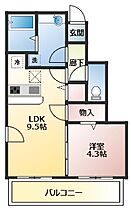 清友ハイツ  ｜ 大阪府羽曳野市向野1丁目（賃貸アパート1LDK・1階・37.41㎡） その2