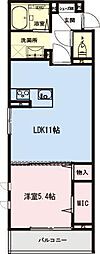 アルセ浦安 1LDKの間取図画像