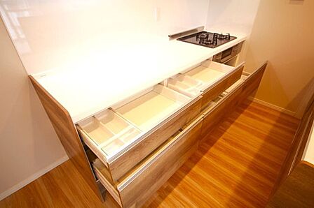 【作業スペース】キッチンの作業スペースは、効率よく料理するためには欠かせない存在です◎