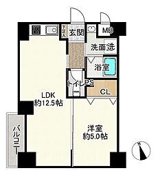 グリーンパーク第20綾瀬 1LDKの間取図画像