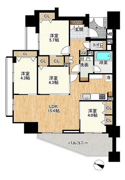 間取りを拡大表示