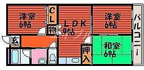 エクセルシティー  ｜ 岡山県岡山市北区田中（賃貸マンション3LDK・3階・64.47㎡） その2