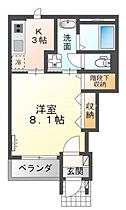 カーサ　グリシーヌ  ｜ 岡山県倉敷市連島町鶴新田（賃貸アパート1K・1階・31.07㎡） その2