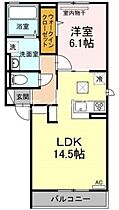 クローバーM　Ｄ棟  ｜ 岡山県倉敷市片島町（賃貸アパート1LDK・1階・49.21㎡） その2